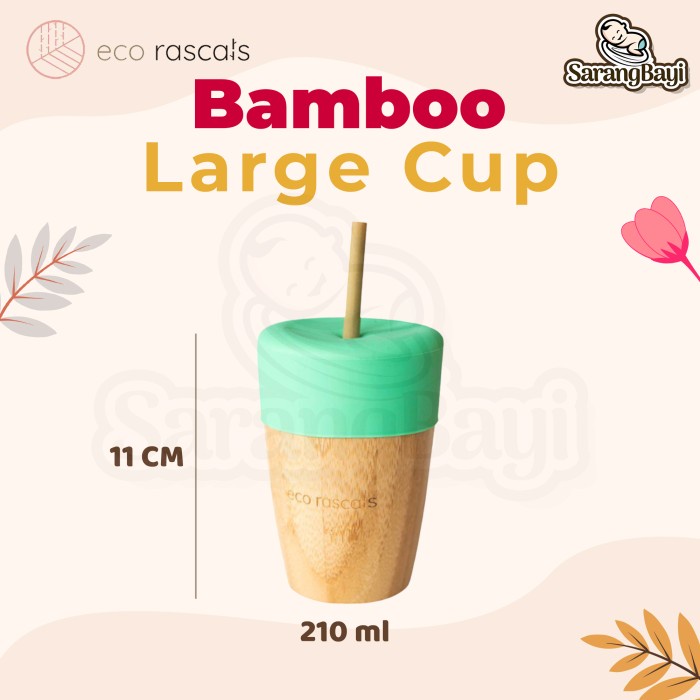 Eco Rascals Bamboo Large Cup / Gelas Minum Anak