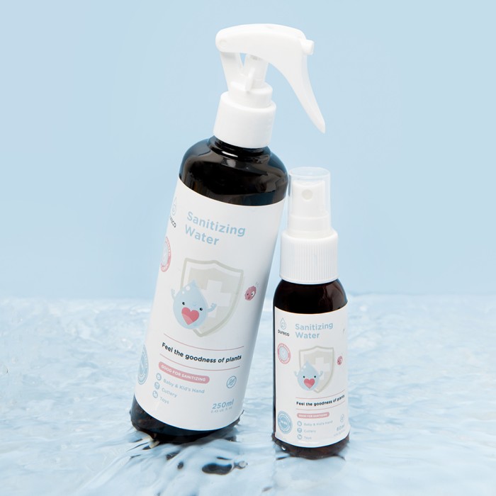 Pureco Sanitizing Water / Desinfektan Food Grade / Semprotan Sanitasi Non Alkohol Travel Size Home Size Refill