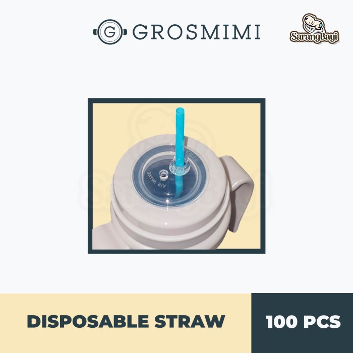 Grosmimi Disposable Straws for Baby / Sedotan Anak Bayi