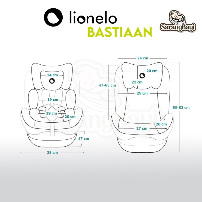 Lionelo Bastiaan Car Seat / Kursi Mobil Anak Bayi