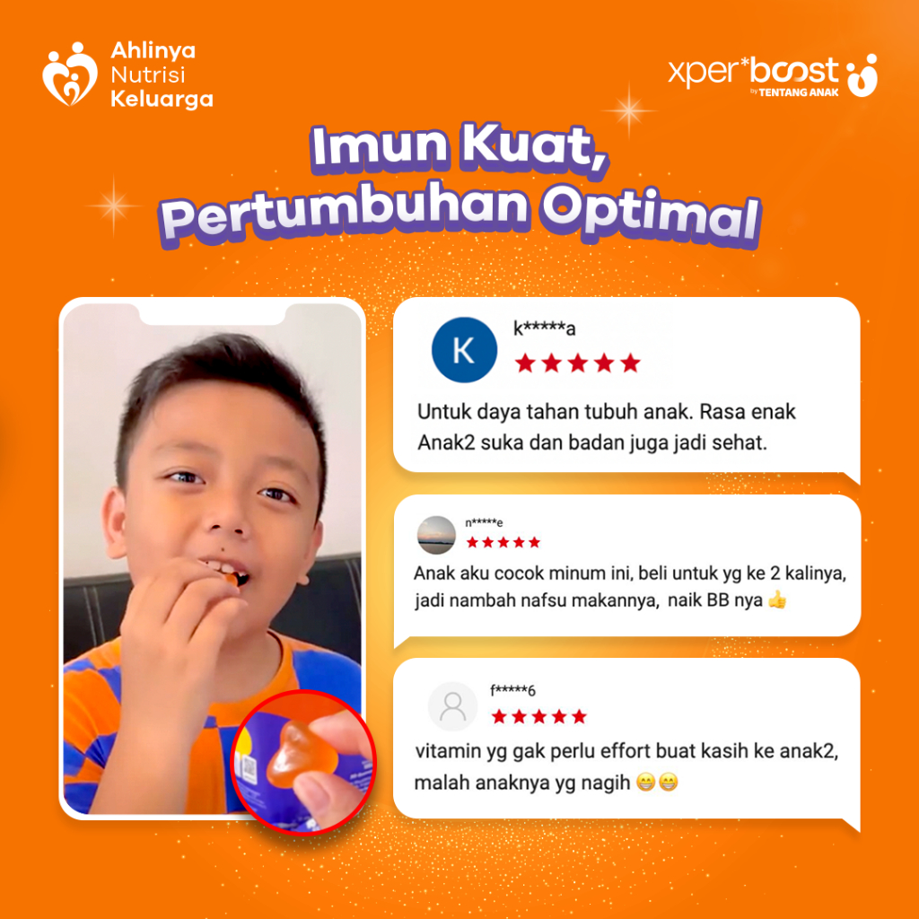 Expert Boost Vitamin D Gummy 600 IU / Xpert Boost Vitamin Anak dan Dewasa