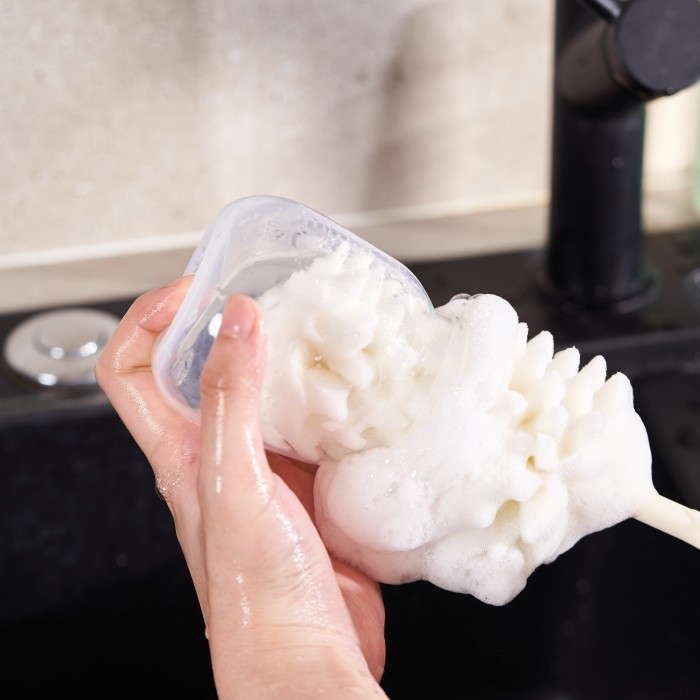 Little Dimple Premium Silicone Bottle Brush / Premium Sponge Bottle Brush / Sikat Pembersih Cuci Botol