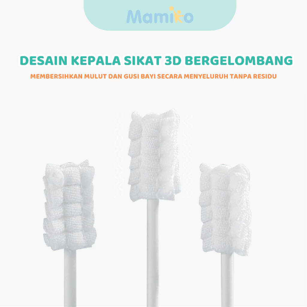 Mamiko Baby Oral Cleaner / Pembersih Mulut Gigi Lidah Gusi Anak Bayi