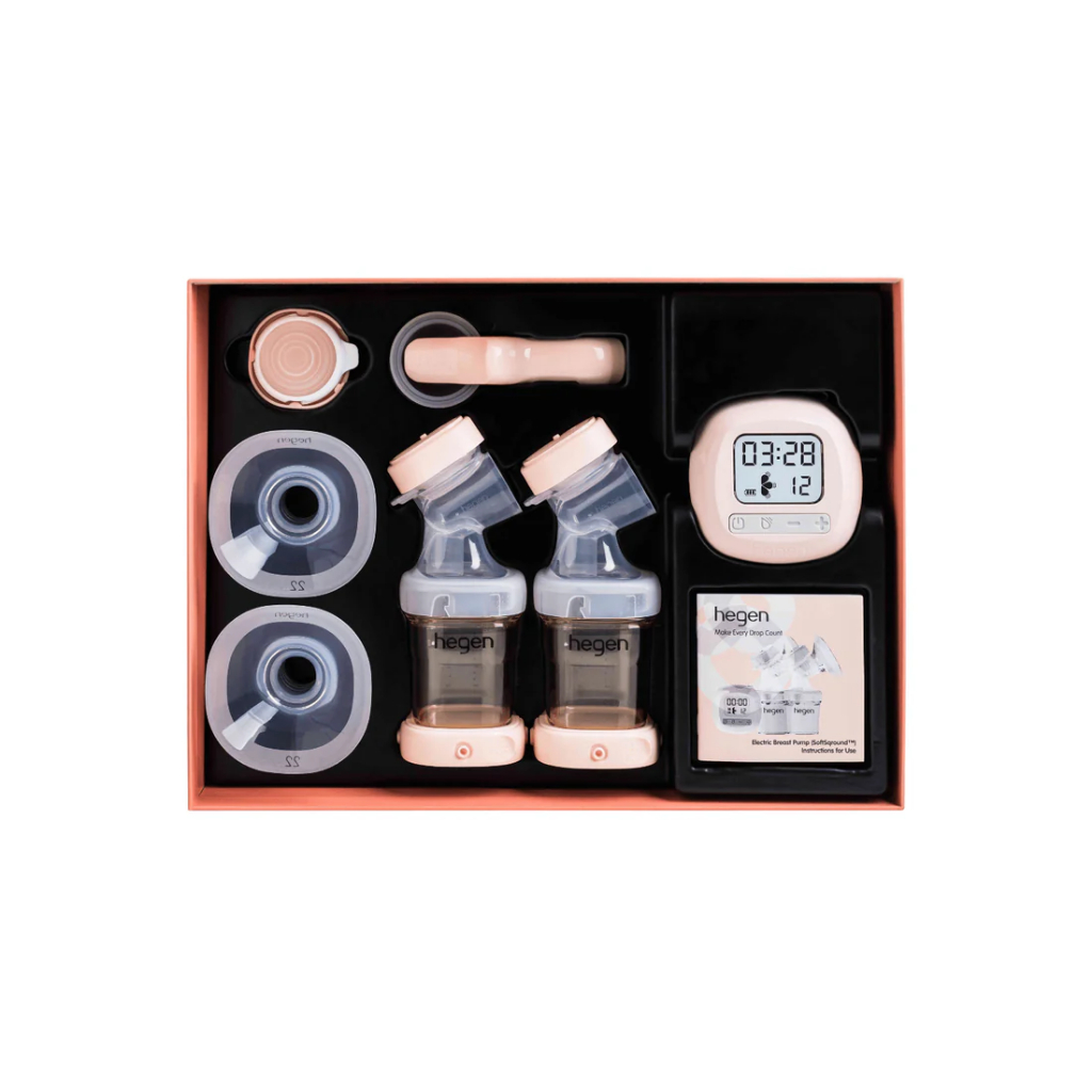 Hegen PCTO Double Electric Breast Pump Portable SoftSqround | Gift Set Breastpump Pompa Asi Eletrik