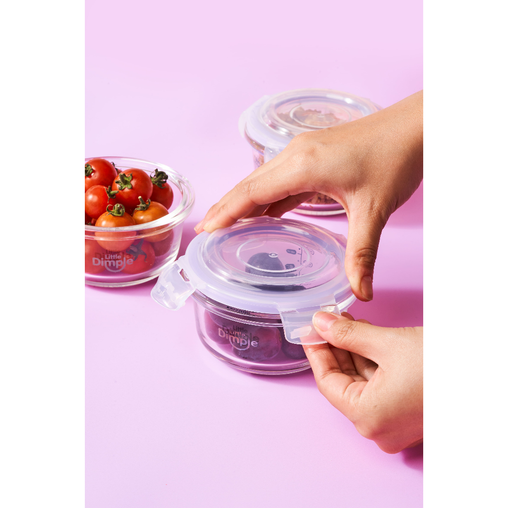 Little Dimple Baby Food Container 240ml Mpasi Baby Snack Container