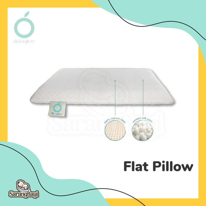 Dooglee Flat Pillow  / Bantal Flat Tipis Bayi Newborn