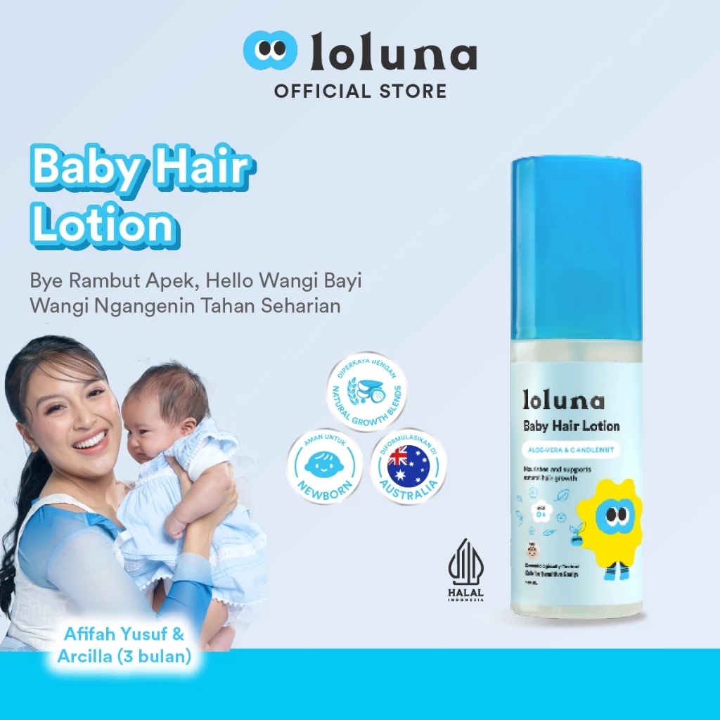 Loluna Baby Hair Lotion / Losion Rambut Anak Bayi