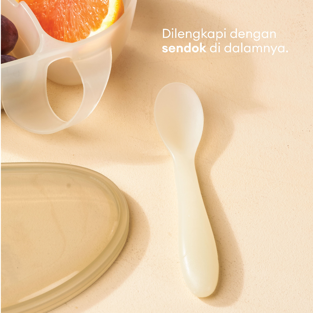Little Dimple Pack and Go Travel Set / Kotak Makan Snack Anak Bayi Travel