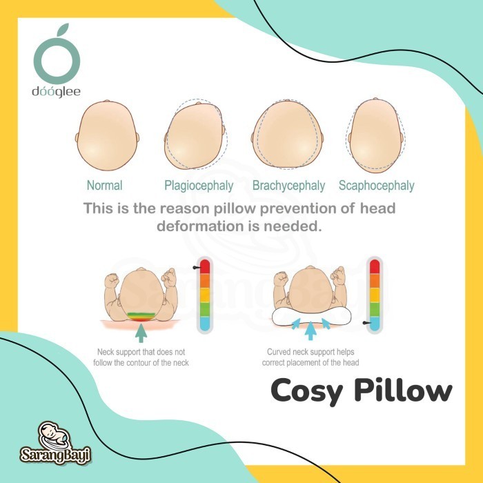 Dooglee Cosy Pillow / Bantal Peyang Newborn