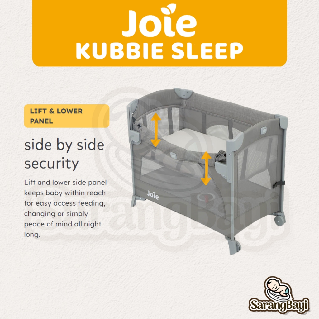 Joie Kubbie Sleep Bedside Crib & Travel Cot Baby Box / Tempat Tidur Bayi