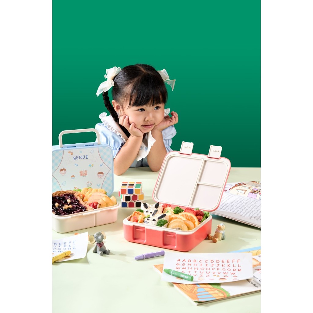 Little Dimple x Sally Piper Kids Munch Box / Lunch Box Leak Proof / Snack Box / Kotak Bekal Anak Sekolah Anti Bocor