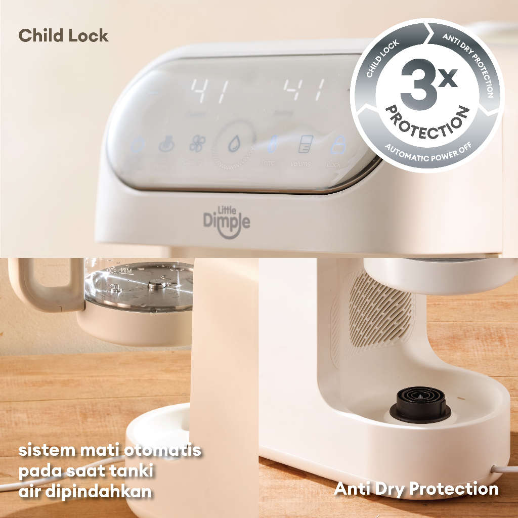 Little Dimple Thermo Guard Baby Hot Water Dispenser / Dispenser Air Hangat HWD 917