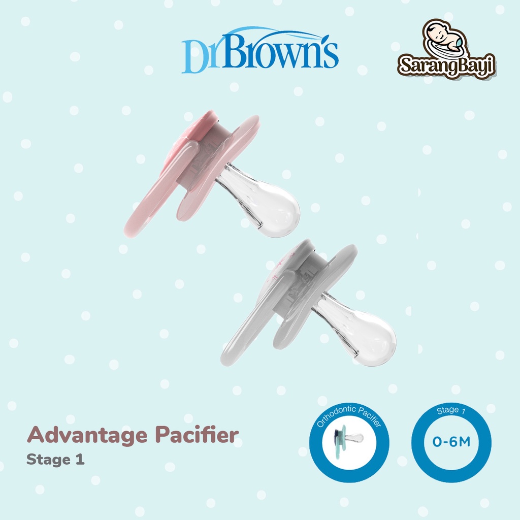 Dr Browns Advantage Pacifier Soother Empeng Bayi