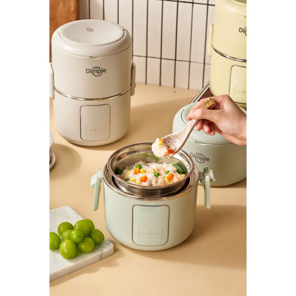 Little Dimple Portable Electric Cooker / Alat Masak Mpasi Bayi Multifungsi EC 828