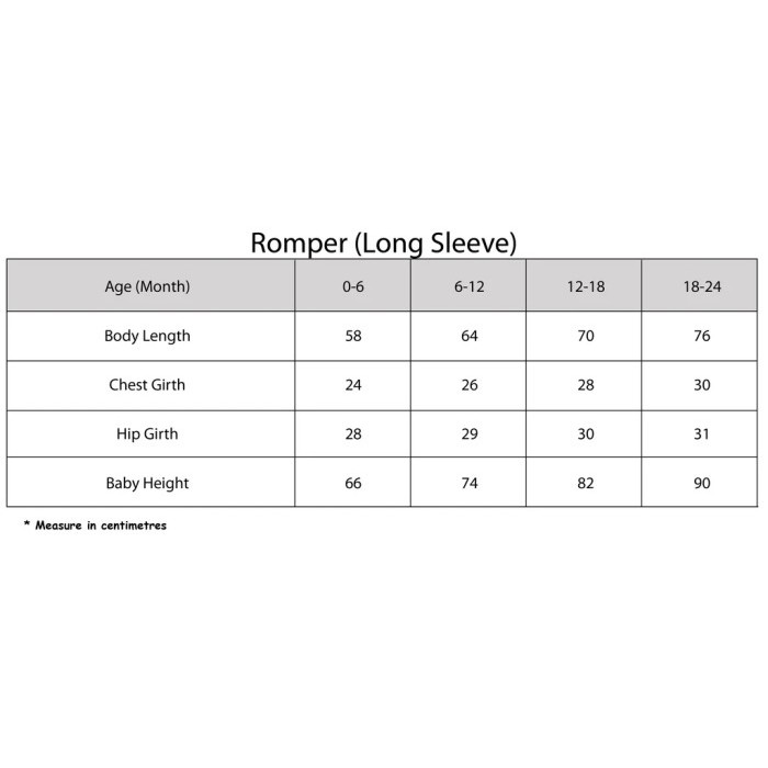 Baabaasheepz Bamboo Romper Side Snap Long Sleeve / Jumper Jumpsuit Lengan Panjang Baju Tidur Bayi
