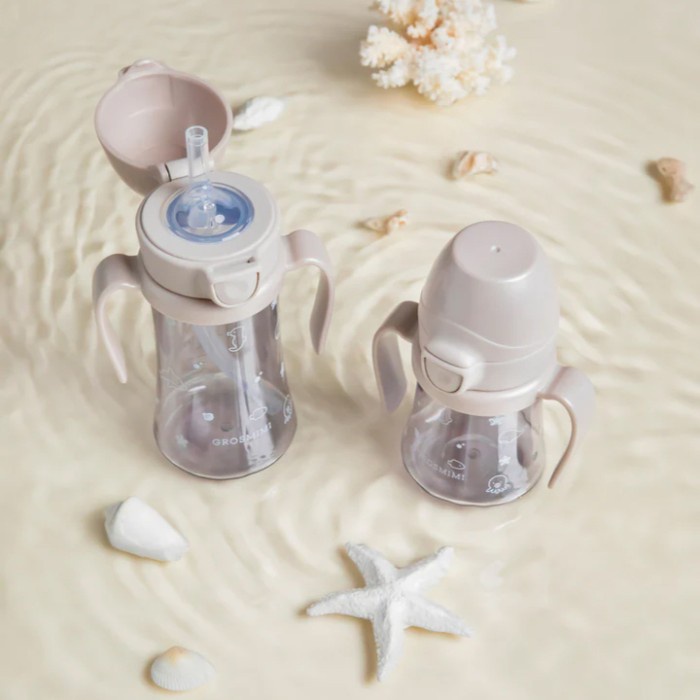 Grosmimi PPSU Straw Cup 300ml / Botol Minum Training Anak Bayi