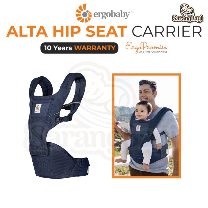 Ergobaby Alta Hip Seat Baby Carrier / Gendongan Bayi