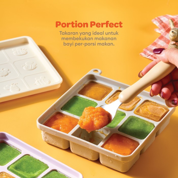 Little Dimple Silly Freeze / Silicone Food Container Ice Tray Cube  / Freezer Tray / Storage Tempat Beku / Cetakan Kaldu Mpasi Bayi Es Batu