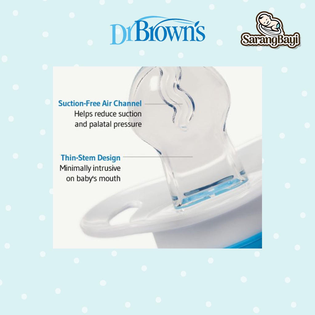 Dr Browns PreVent Pacifier Glow In The Dark Soother Empeng Bayi