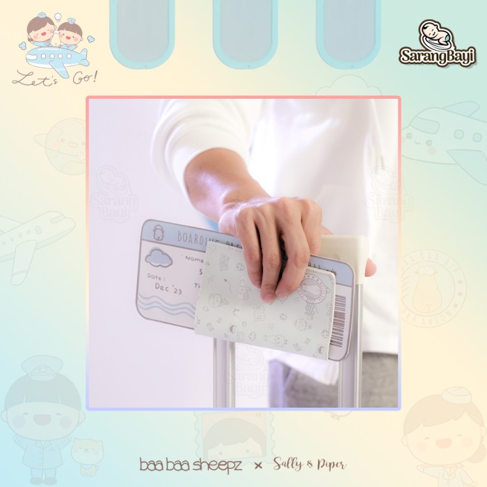 Baabaasheepz Sally Piper Passport Holder / Passport Cover