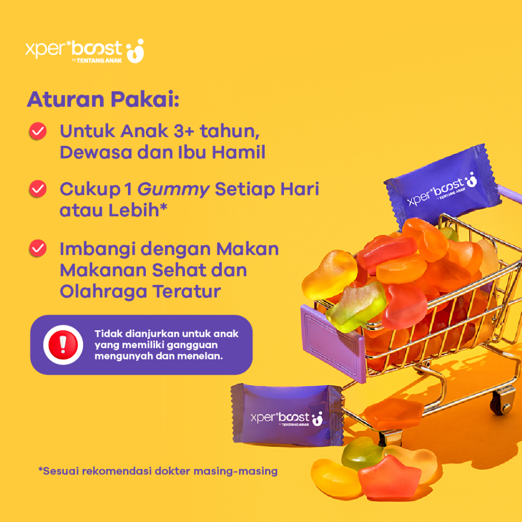 Expert Boost Vitamin D Gummy 600 IU / Xpert Boost Vitamin Anak dan Dewasa