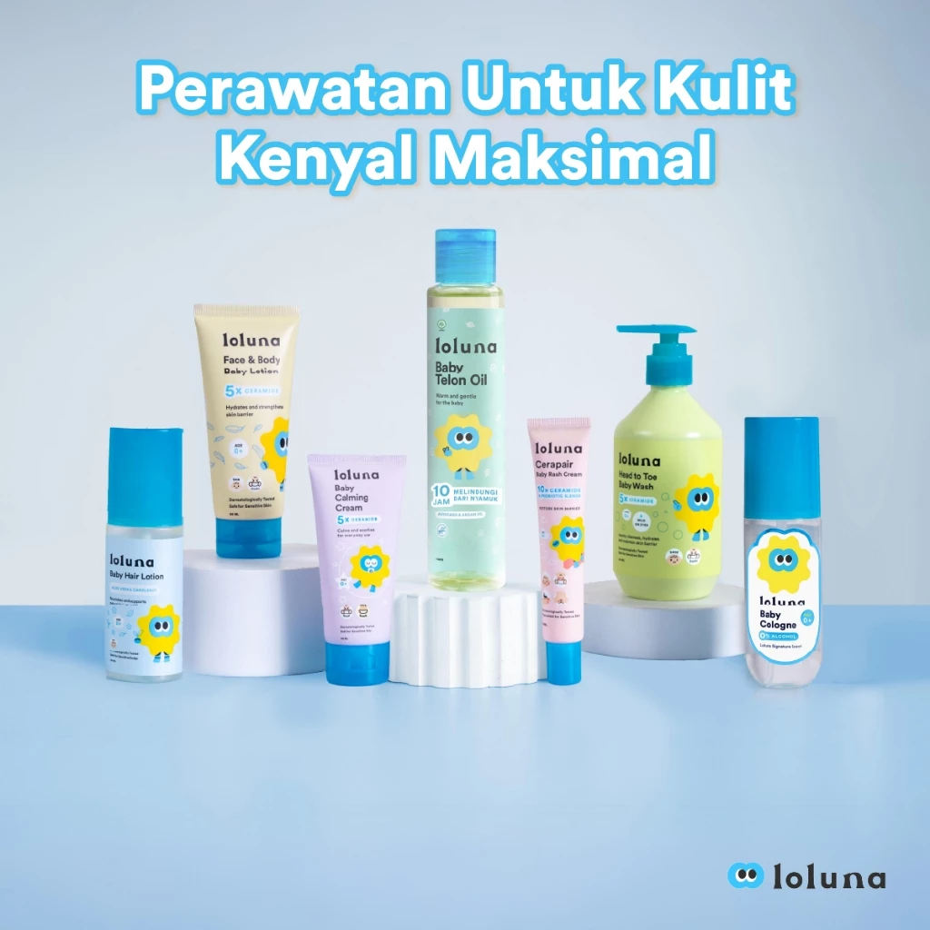 Loluna Baby Telon Oil Extra / Minyak Telon Penghangat Tubuh Anti Nyamuk Bayi