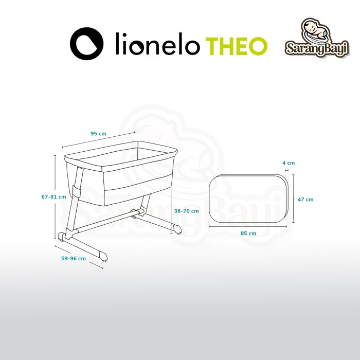 Lionelo Theo Baby Box 3in1 / Ranjang Bayi