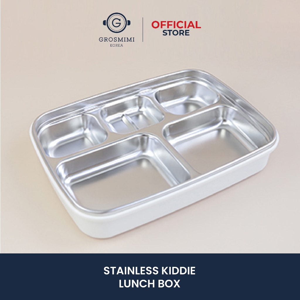 Grosmimi Stainless Kiddie Lunch Box / Kotak Bekal Makan Anak