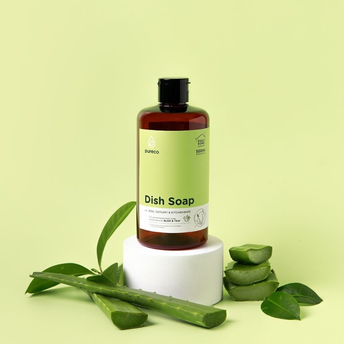 Pureco Daily Home Dish Soap / Sabun Cuci Piring Plant Based Travel Size Home Size Refill