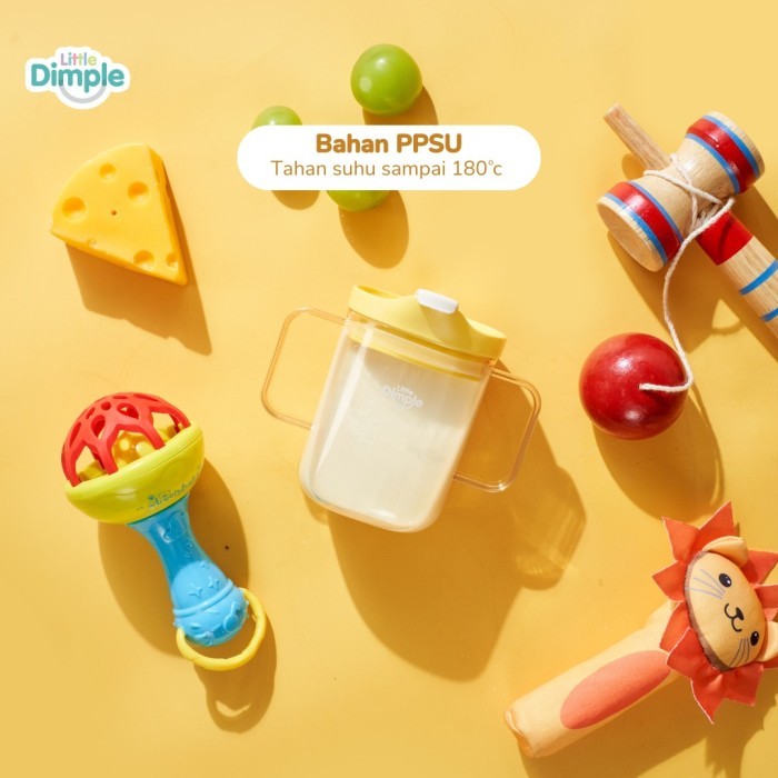 Little Dimple Toddler PPSU Training Cup / Botol Minum Training Anak