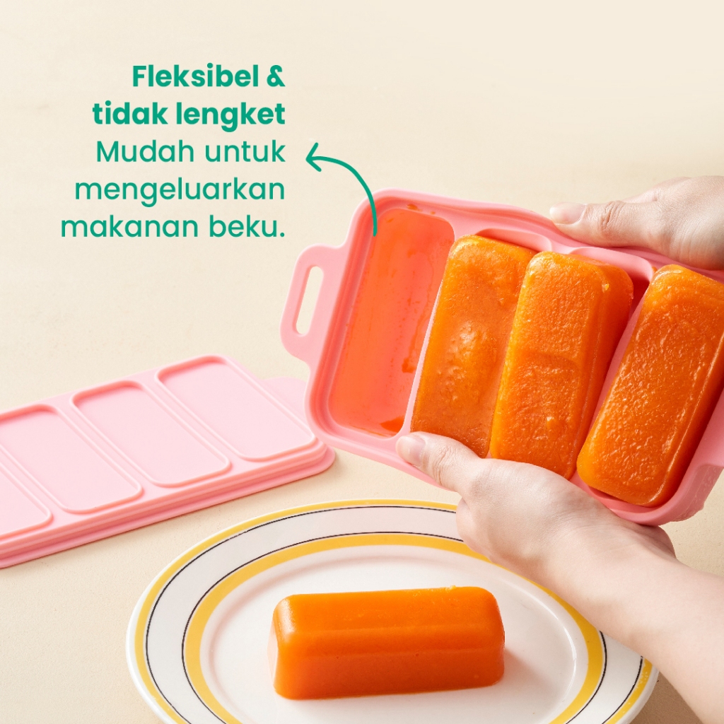 Little Dimple Colorpop Cubes / 4 Cubes 5 Cubes | Wadah Cetakan Mpasi Kaldu Beku