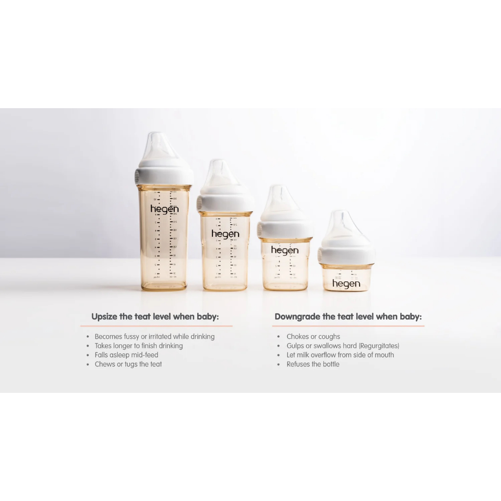 Hegen Teat Extra Dot Bayi / Replacement Nipple | Extra Slow Medium Fast Flow Thick Feed Ycut