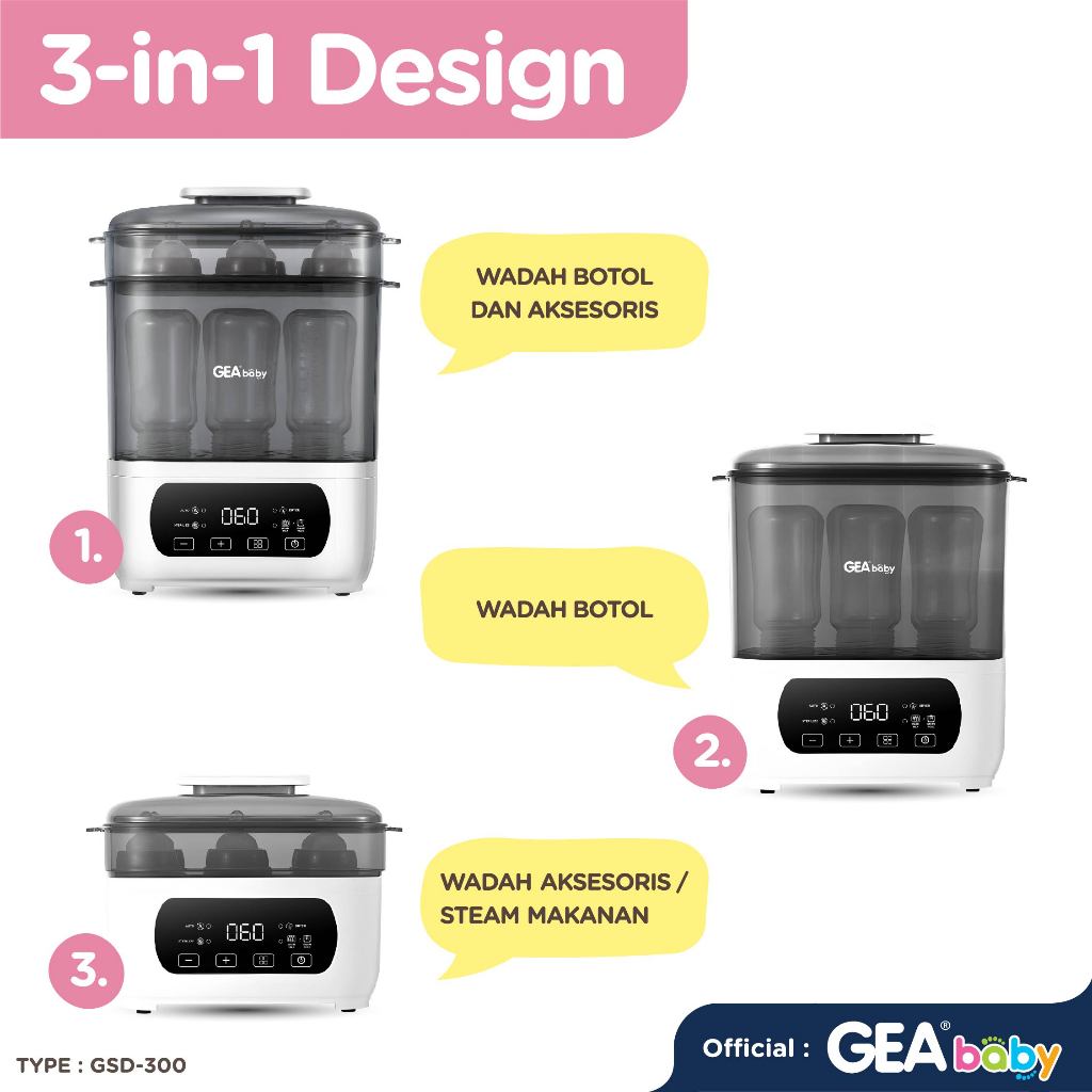 GEA Baby Swift Multifunction Sterilizer Dryer Warmer GSD 300 / Steril Pengering Penghangat Botol Susu Bayi