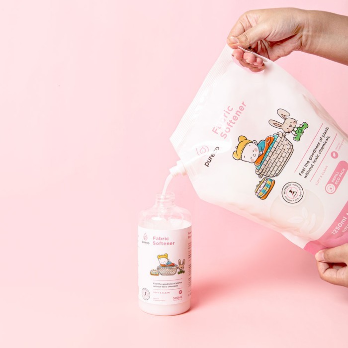 Pureco Fabric Softener / Pelembut Pakaian Bayi Home Size Refill Pouch