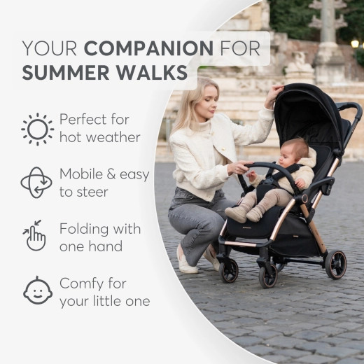 Kikkaboo Pushchair Eden Autofold Stroller / Kereta Dorong Bayi