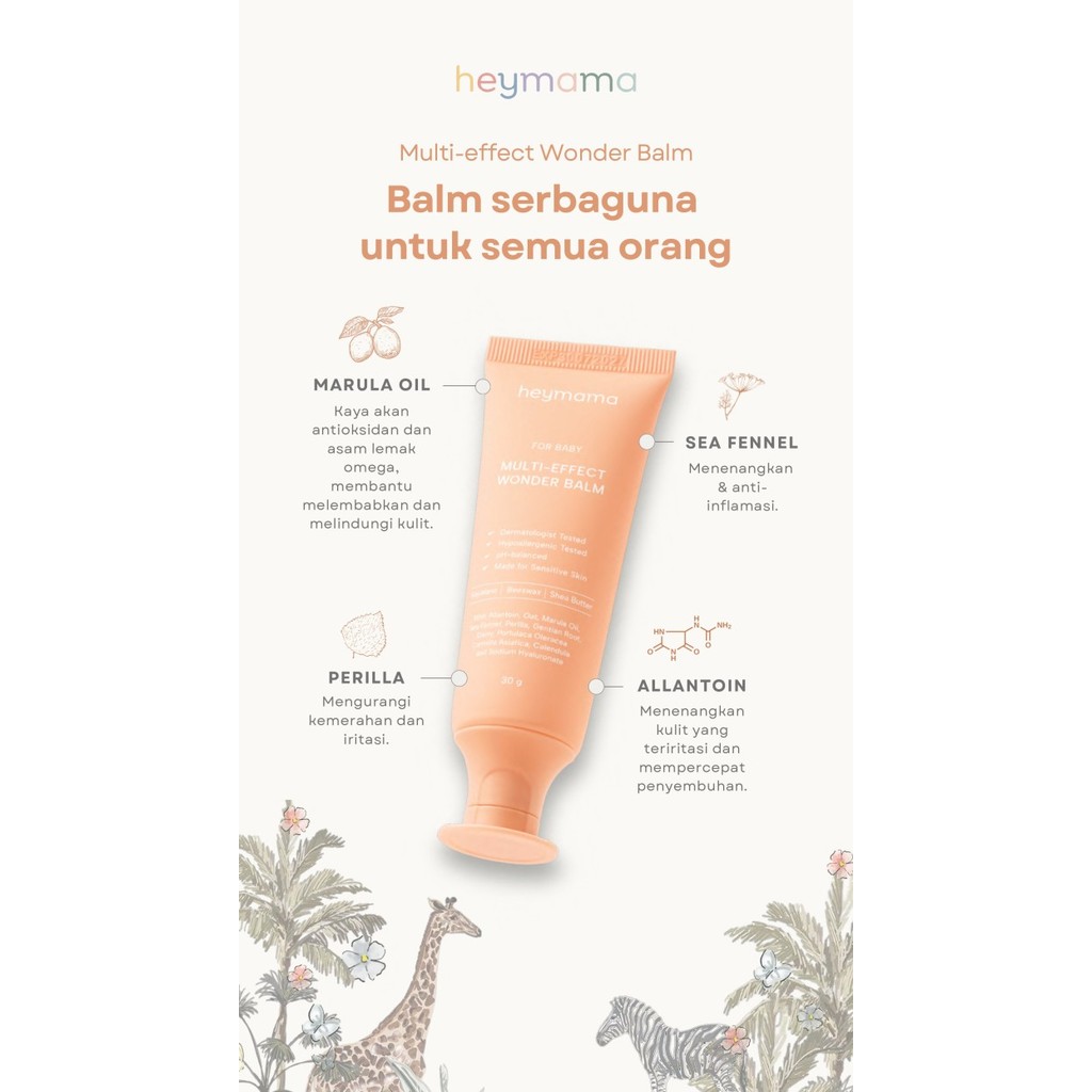 Heymama Multi Effect Wonder Balm / Balm Serbaguna Kulit Ruam