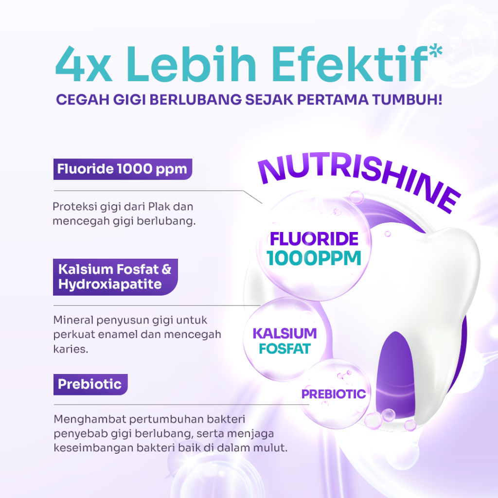 Expert Care Nutrishine Toothpaste / Pasta Gigi Bayi dan Anak Fluoride