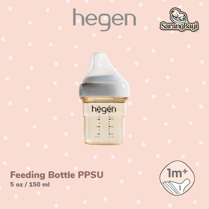 Hegen PCTO Feeding Bottle PPSU 5oz 150ml Isi 1 / Botol Susu Bayi