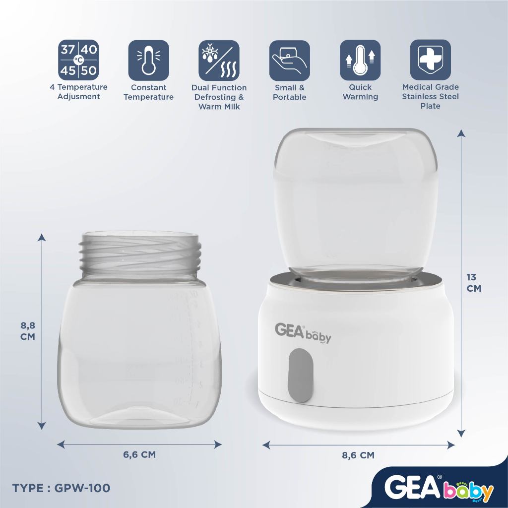 GEA Baby Smart Hero Portable Bottle Warmer GPW 100 / Milk Warmer / Penghangat Botol Susu