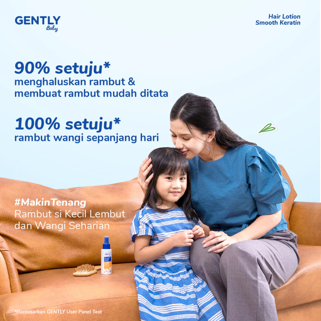 Gently Baby Hair Lotion Smooth Keratin / Lotion Rambut Anak Bayi