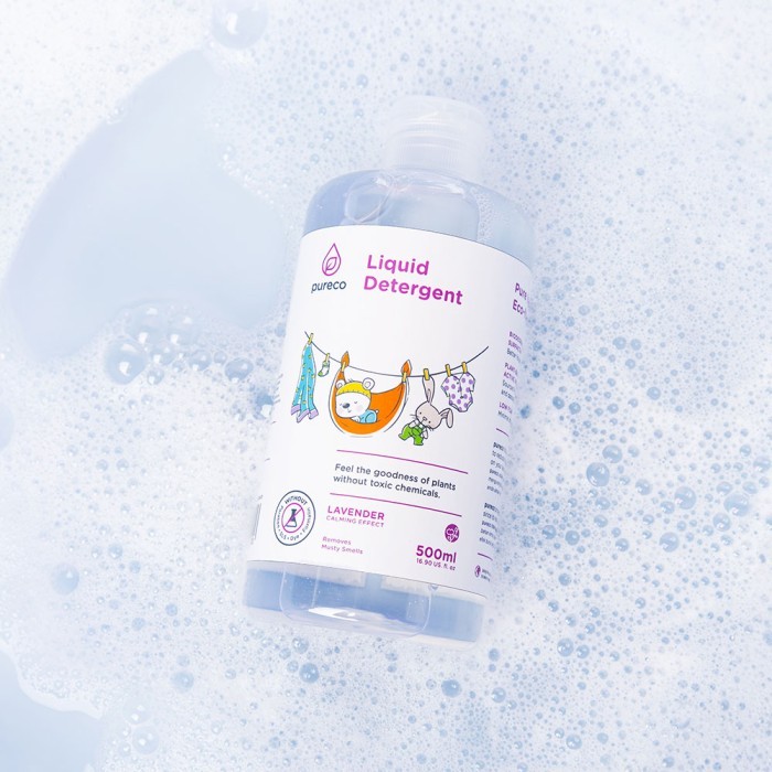 Pureco Liquid Detergent / Deterjen Pakaian Bayi Travel Size Home Size Refill Pouch