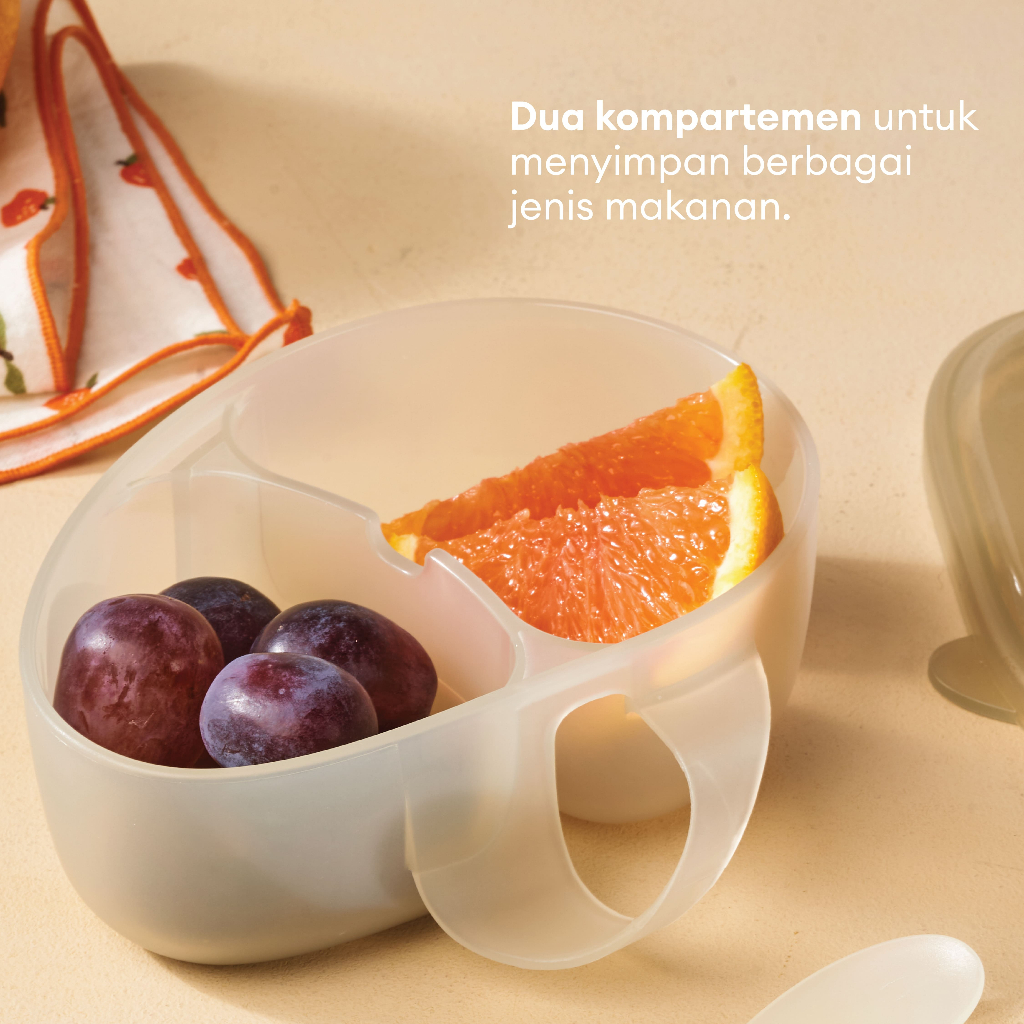 Little Dimple Pack and Go Travel Set / Kotak Makan Snack Anak Bayi Travel