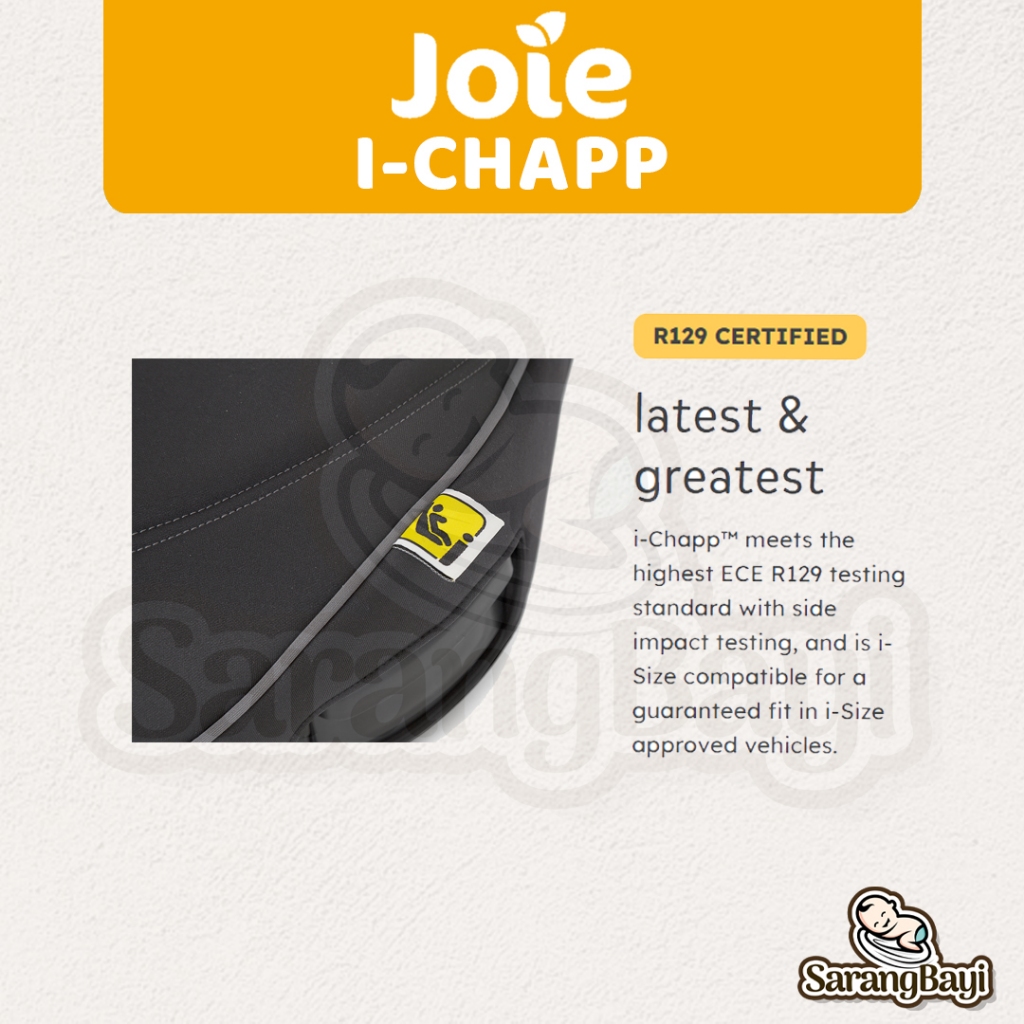 Joie I Chaap Backless Booster Car Seat / Kursi Mobil Tempat Duduk Anak