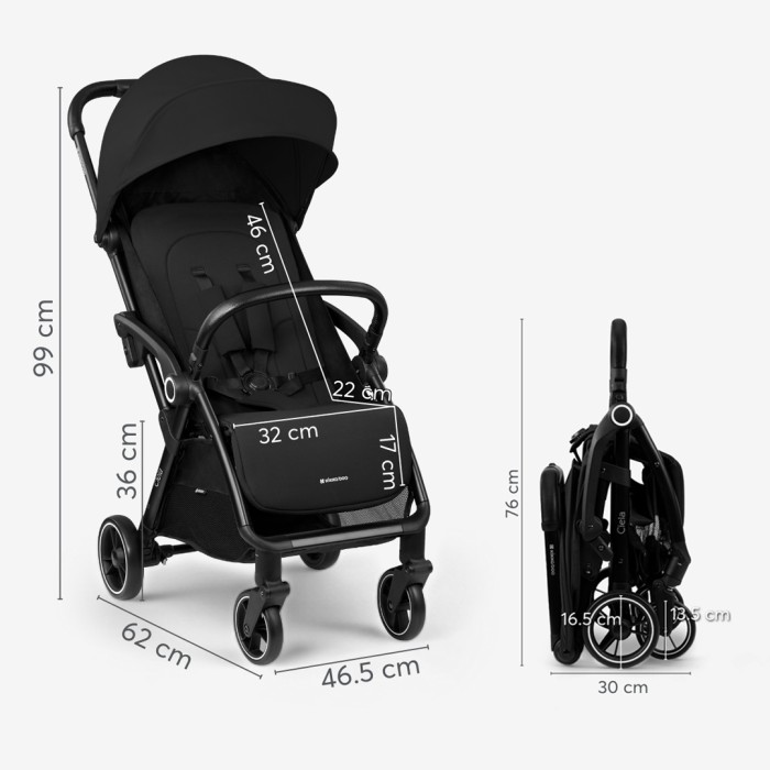 Kikkaboo Pushchair Ciela Autofold Stroller / Kereta Dorong Bayi