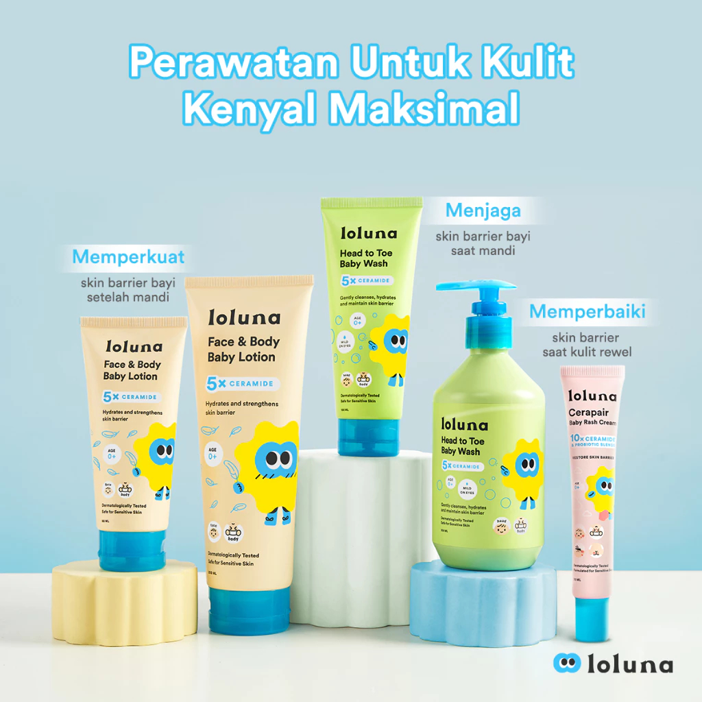 Loluna Cerapair Rash Cream / Krim Ruam Anak Bayi Ceramide Pair