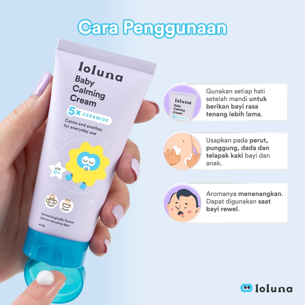 Loluna Baby Calming Cream / Krim Penghangat Menenangkan Anak Bayi