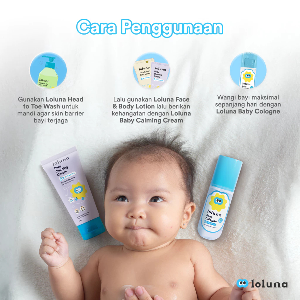 Loluna Baby Cologne Non Alcohol / Parfum Anak Bayi Tanpa Alkohol