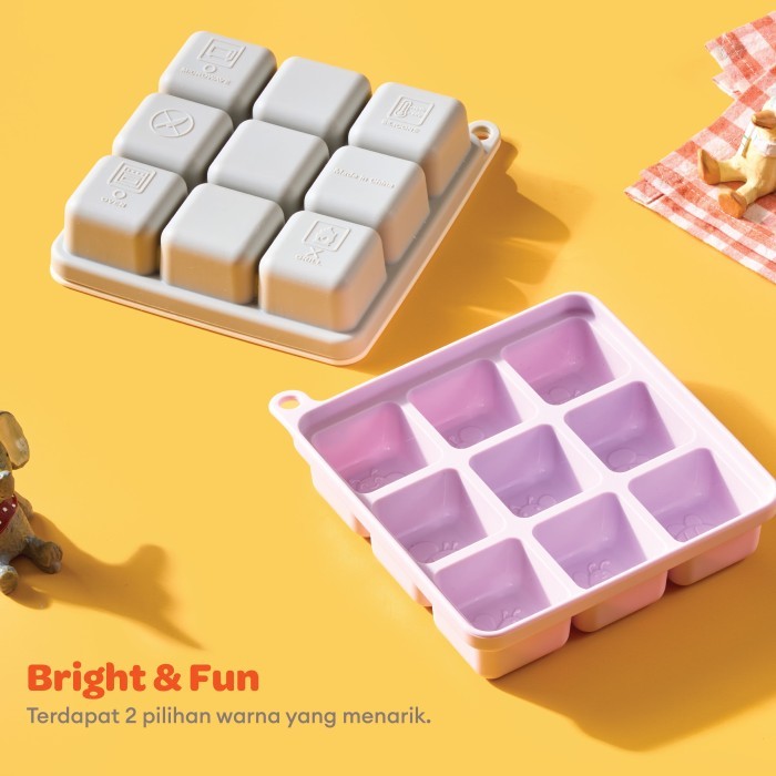Little Dimple Silly Freeze / Silicone Food Container Ice Tray Cube  / Freezer Tray / Storage Tempat Beku / Cetakan Kaldu Mpasi Bayi Es Batu