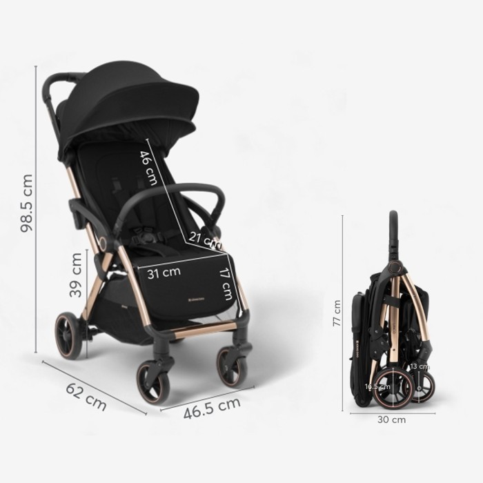 Kikkaboo Pushchair Eden Autofold Stroller / Kereta Dorong Bayi