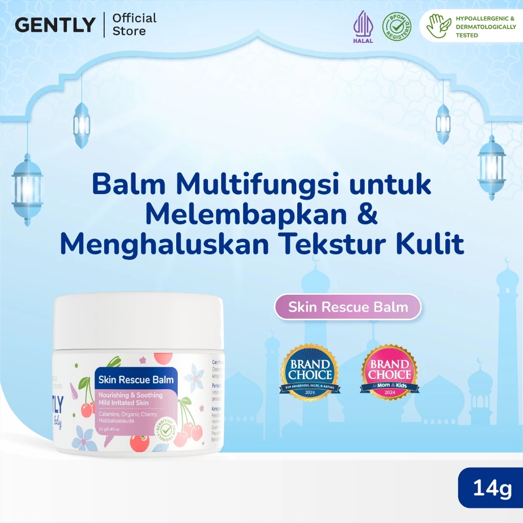 Gently Baby Skin Rescue Balm / Baby Moisturizer | Pelembab & Skincare Kulit Anak Bayi